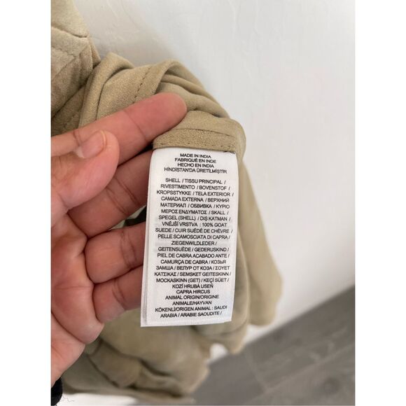 LAUREN RALPH LAUREN Belted 100% Goat Suede Sleeveless Dress Size 6 NWT - Picture 4 of 11